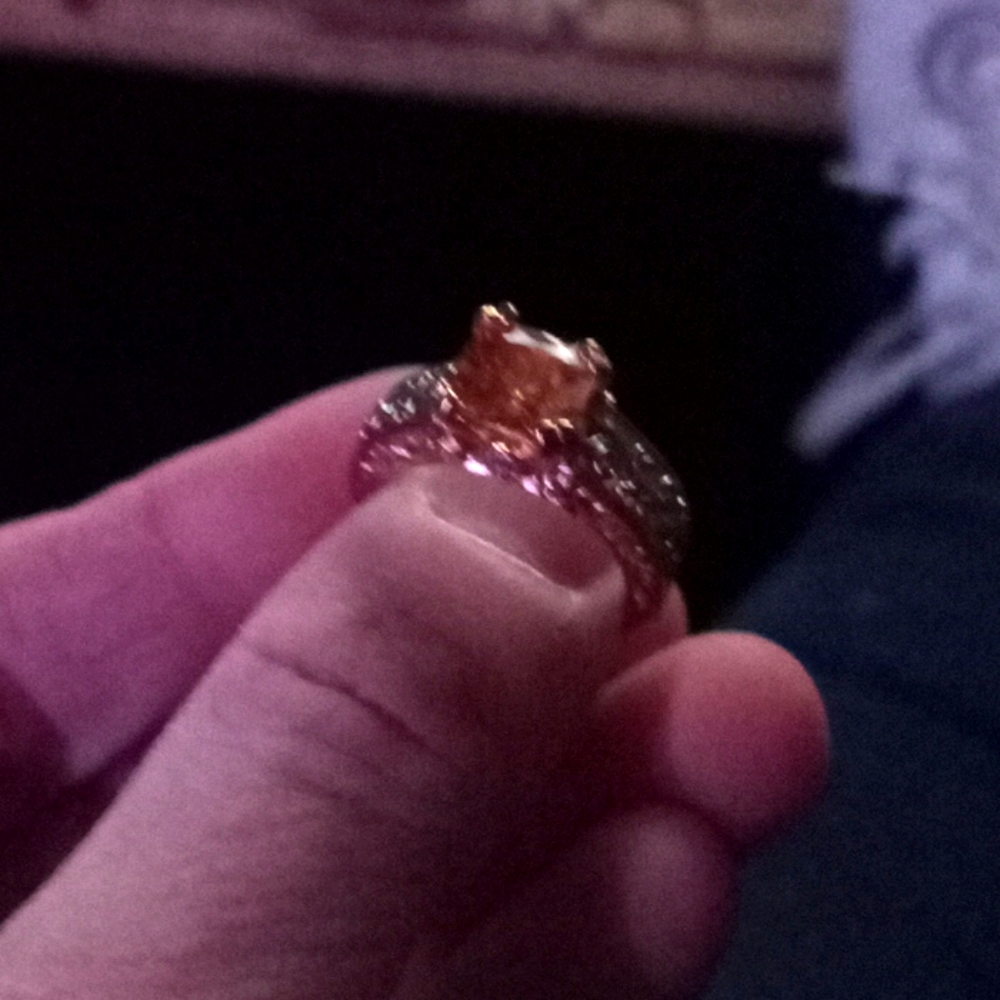 925 rose gold ring